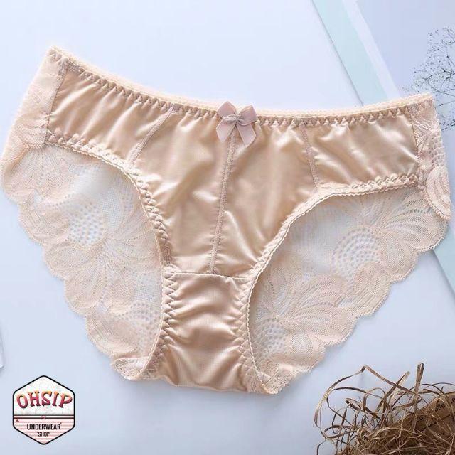 Combo 10 quần chip ren xuất hàn pha lụa bóng