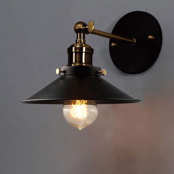 Đèn tường, đèn tường Mẫu đèn vách Vintage chao hình nón cổ điển DDT