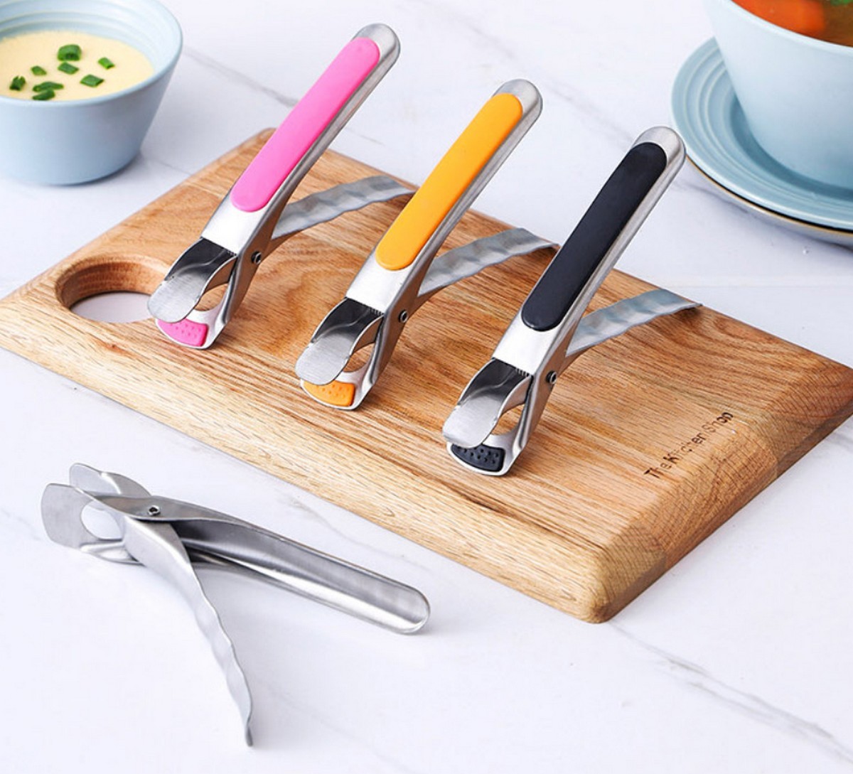 Kẹp Gắp Đồ Nóng, Gắp Chén Dĩa Nóng Inox 304 Chịu Lực Cao