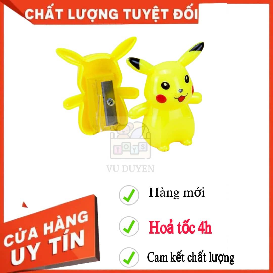 Combo 3 chuốt bút chì hình pikachu cho học sinh