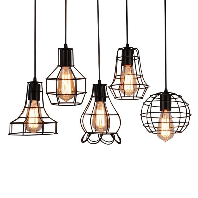 Đèn thả chao sắt, đèn trang trí