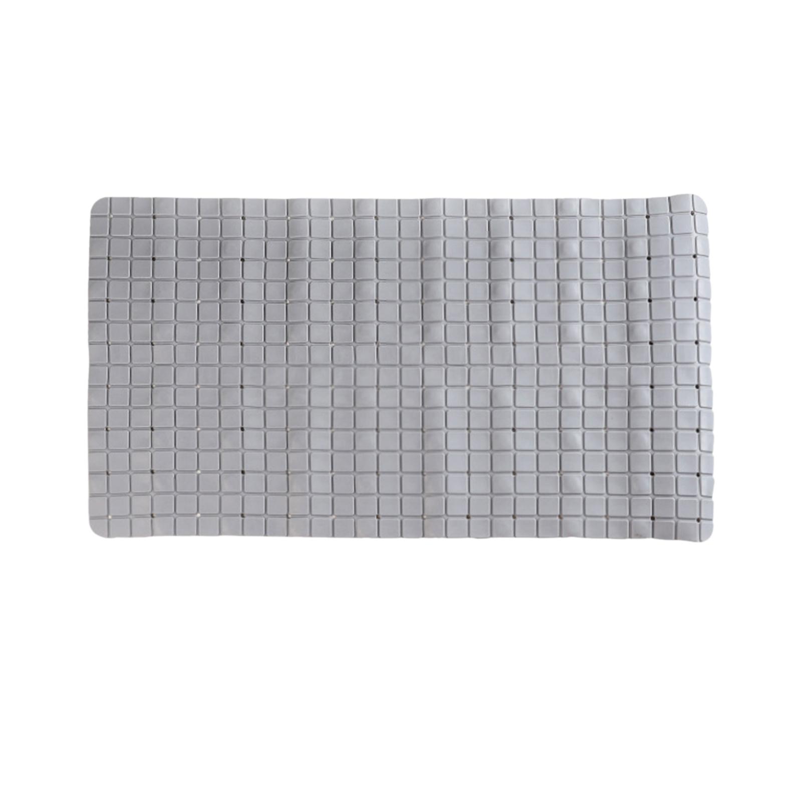 Tấm thảm nhà tắm 15x28 inches, có rảnh thoát nước, chống trơn trượt, chất liệu PVC