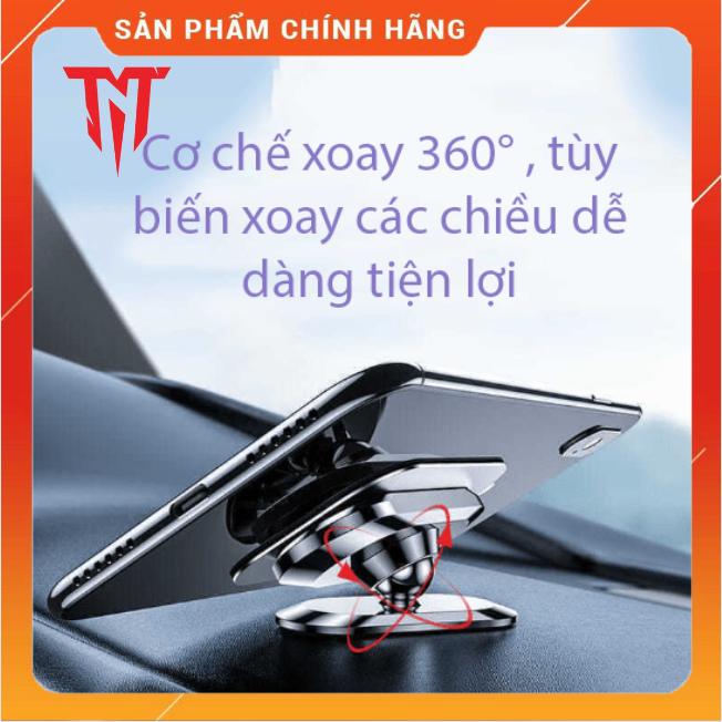 Bộ đế hít nam châm điện thoại có thể xoay 360 độ tiện lợi thời trang xịn xò - Hàng chính hãng