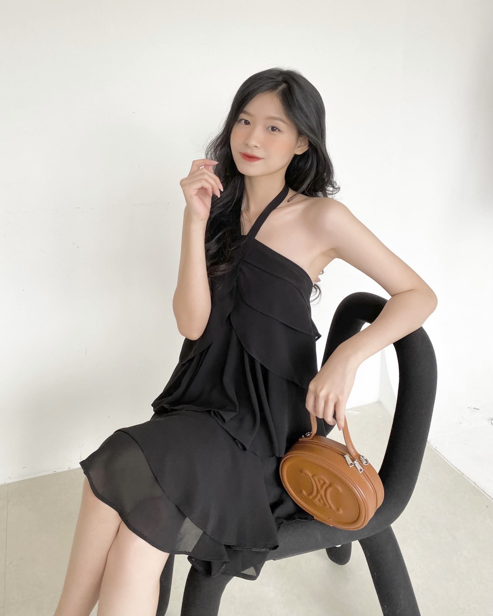 YU CHERRY | Đầm yếm nữ cách điệu nhiều tầng hack dáng Yem Layer Dress YD163