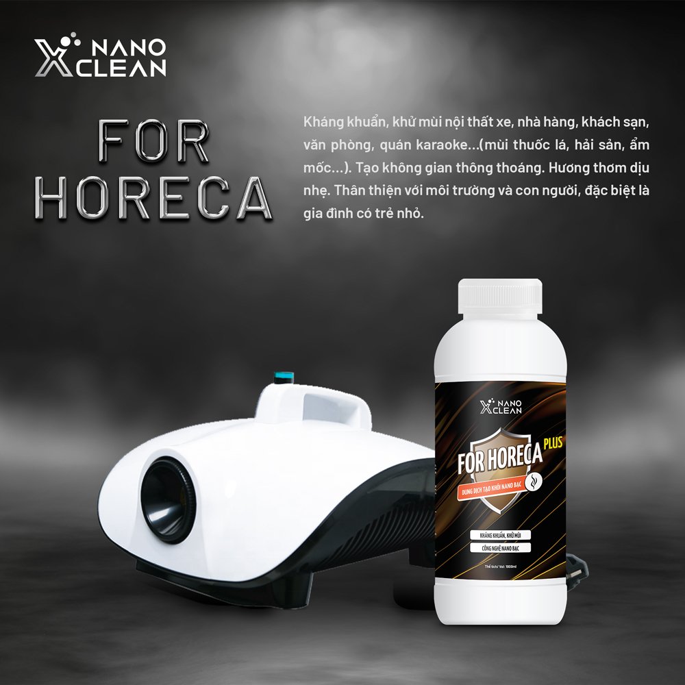 [HƯƠNG GỖ] Dung dịch tạo khói, phun khói Nano Xclean Horeca 1L/5L-Diệt Khuẩn, Khử Mùi Không Gian, Mùi Ẩm Mốc