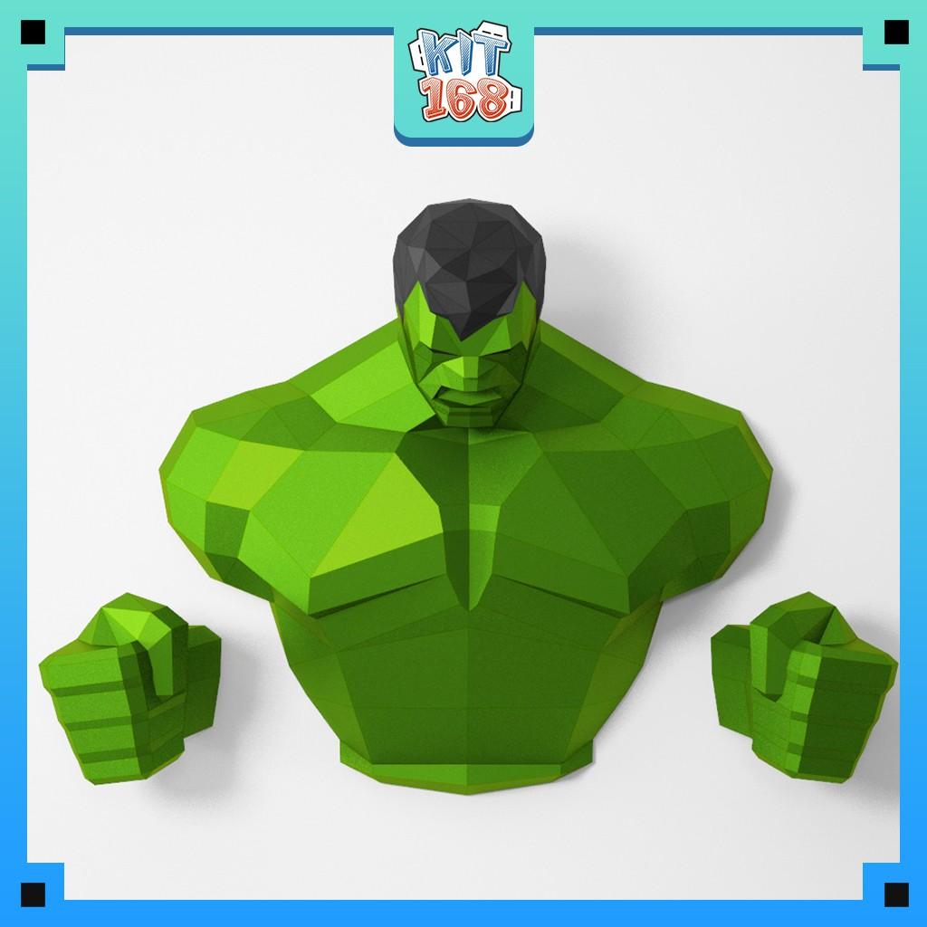 Mô hình giấy Anime Game Marvel Hulk Treo tường ver 3