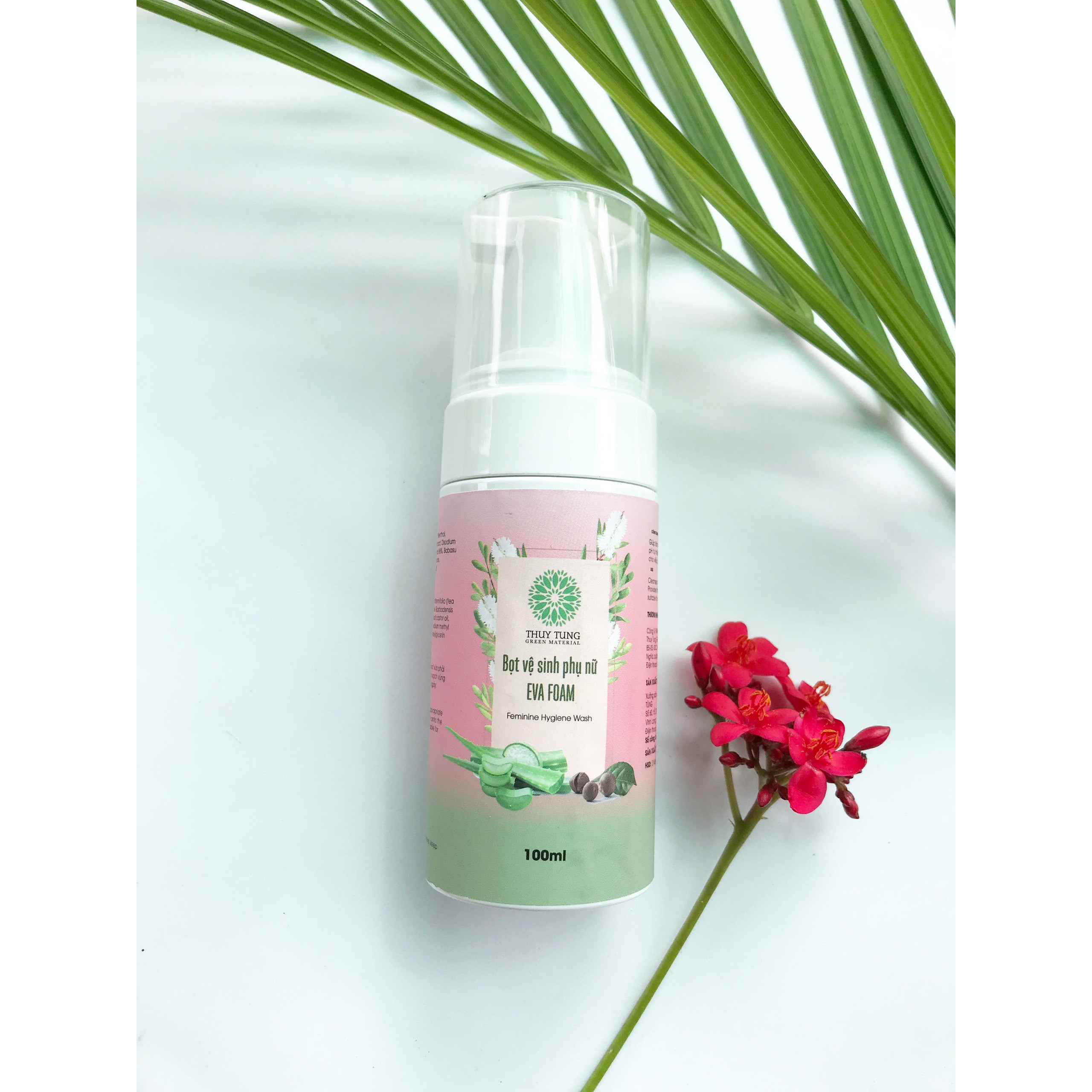 Bọt Vệ Sinh Phụ Nữ EVA FOAM 100ml - Chiết xuất từ Tinh Dầu Tràm Trà, hạt Trà Xanh và Lô Hội