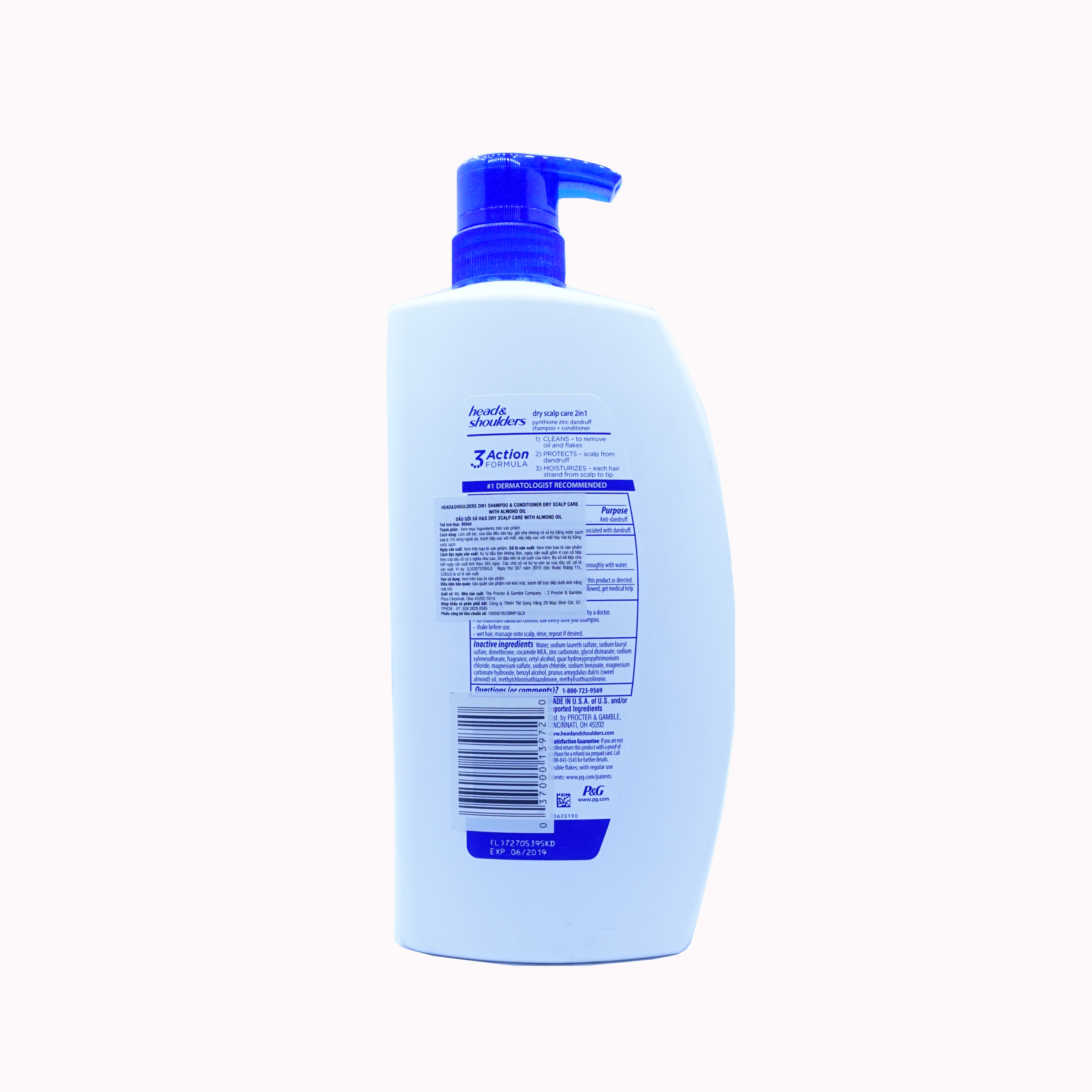 Dầu gội Head & Shoulders Dry Scalp Care 2in1- Nhập Khẩu Mỹ
