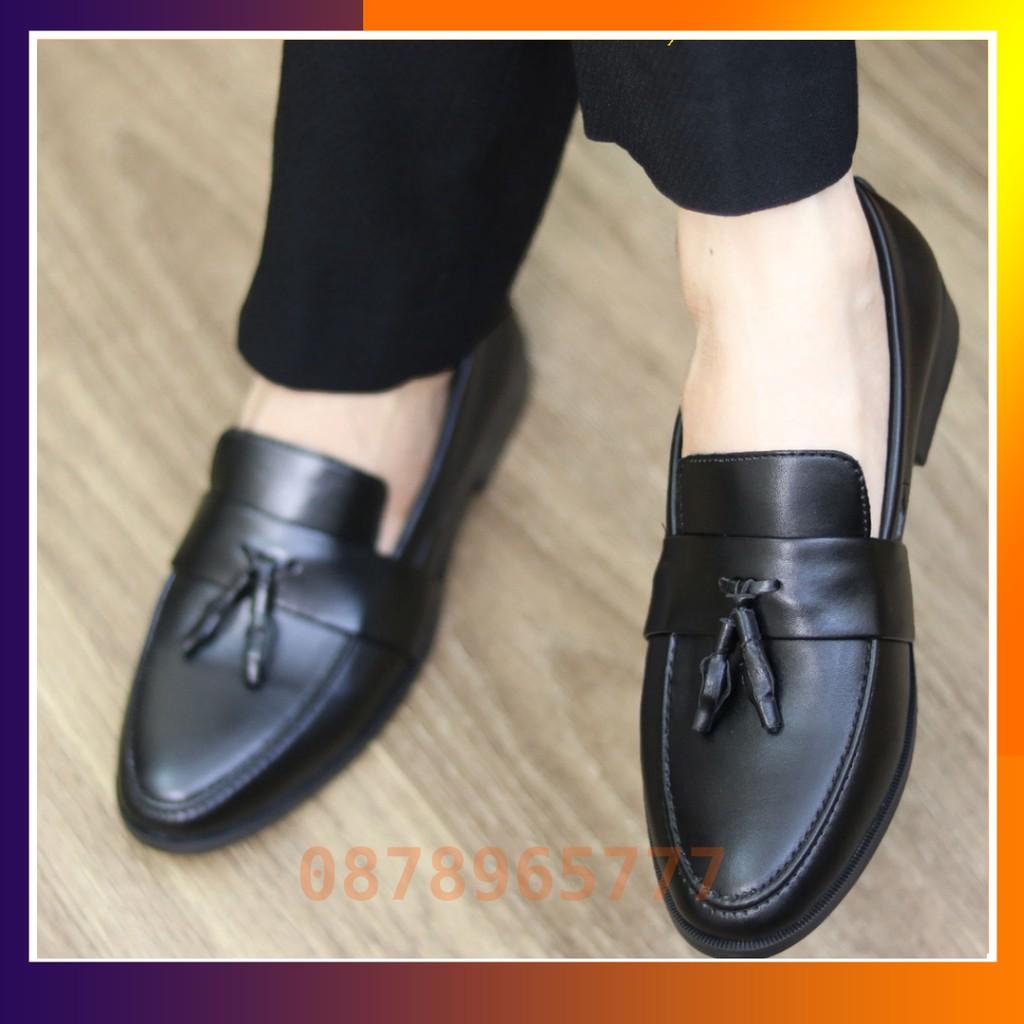 Giày Lười Nam Đẹp Giá Rẻ Da Trơn Mã L192
