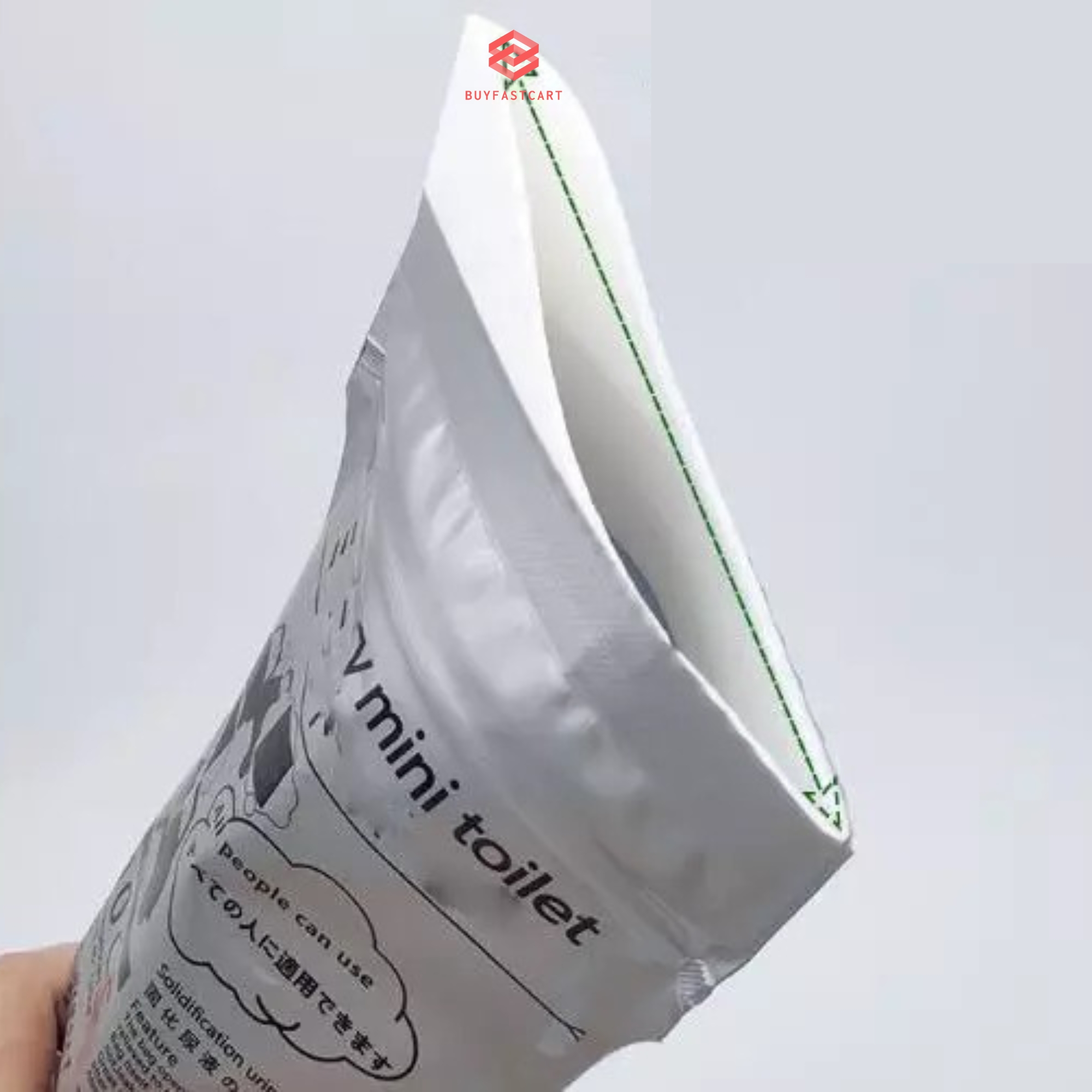 4 Túi đi vệ sinh khẩn cấp trên xe ô tô 700ml Buyfastcart T1 dành cho nam lẫn nữ tiện lợi dùng một lần - Hàng chính hãng