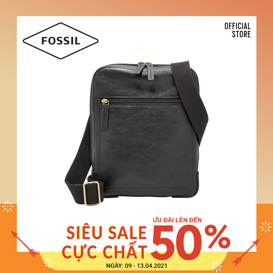 Túi đeo chéo nam thời trang Fossil Haskell Courier MBG9396001 - màu đen