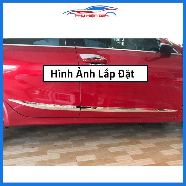 Bộ ốp nẹp sườn Cerato 2019-2020-2021-2022 mạ crom trang trí làm đẹp xe