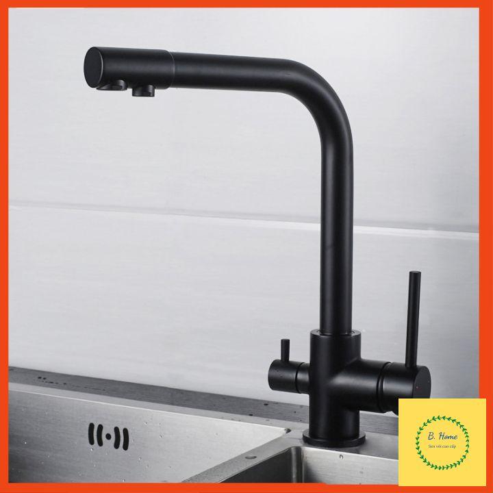 Vòi rửa bát, vòi rửa chén nóng lạnh 3 đường nước nano