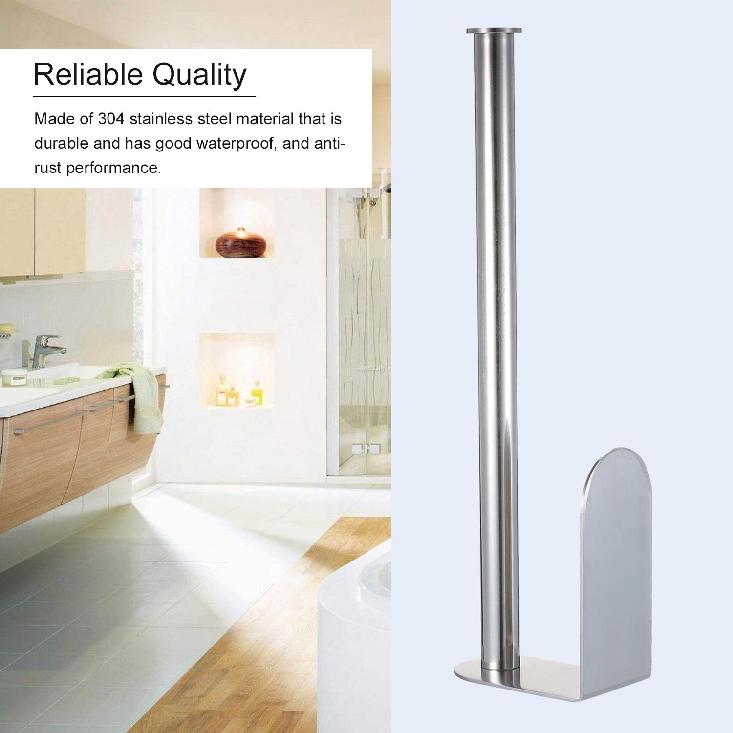 Giá đỡ khăn giấy bằng thép không gỉ, thích hợp gắn giấy ăn nhà bếp, giấy vệ sinh phòng tắm