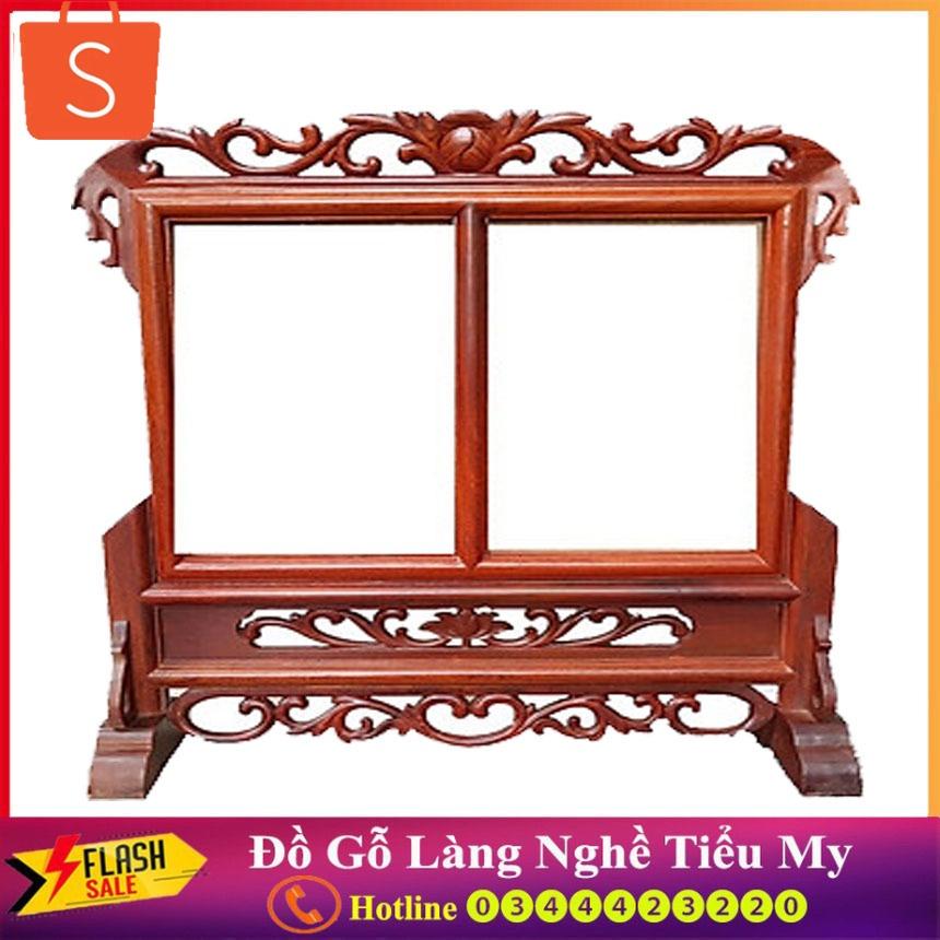 Khung ảnh thờ đôi gỗ hương kích thước cỡ ảnh 20 x 30cm