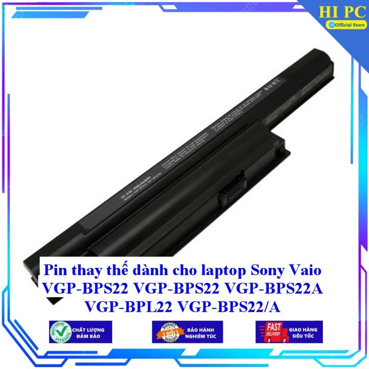 Pin thay thế dành cho laptop Sony Vaio VGP-BPS22 VGP-BPS22 VGP-BPS22A VGP-BPL22 VGP-BPS22/A - Hàng Nhập Khẩu