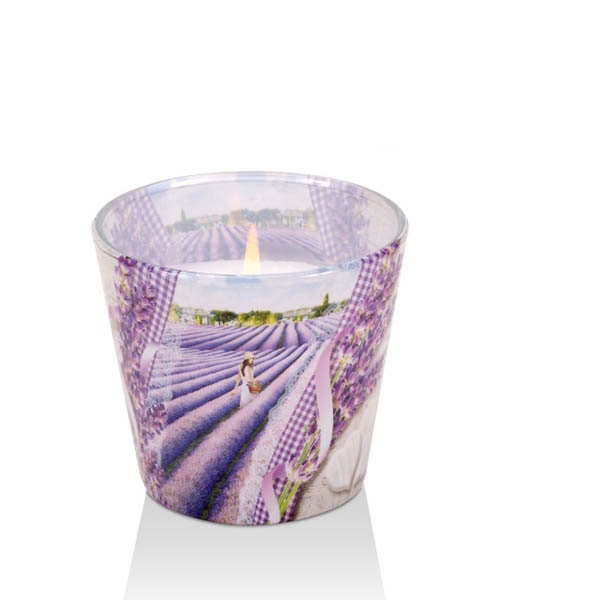 Ly nến thơm Bartek Candles BAT6022 Lavender Kiss 115g (Hương oải hương)