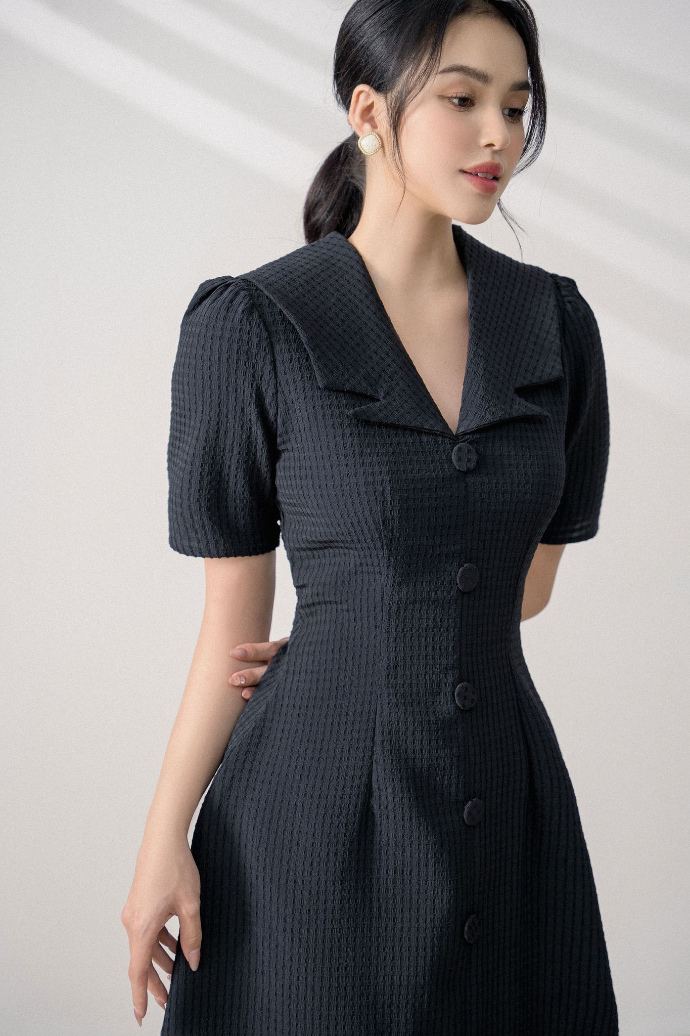 OLV - Đầm Martin Button Dress