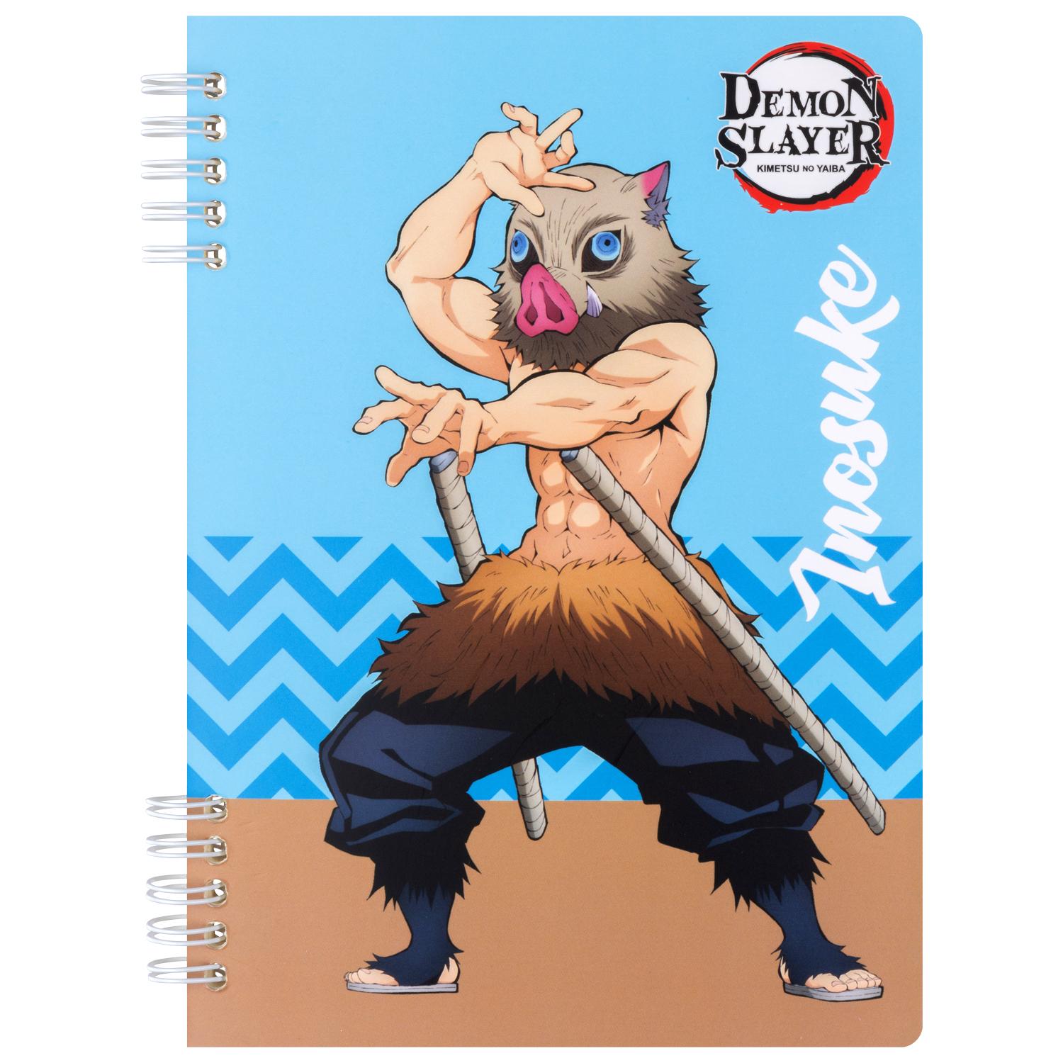 Sổ Lò Xo A5 - Kẻ Ngang - 120 Trang 100gsm - Nhân Vật Demon Slayer - Thiên Long MB-023/DS - Inosuke