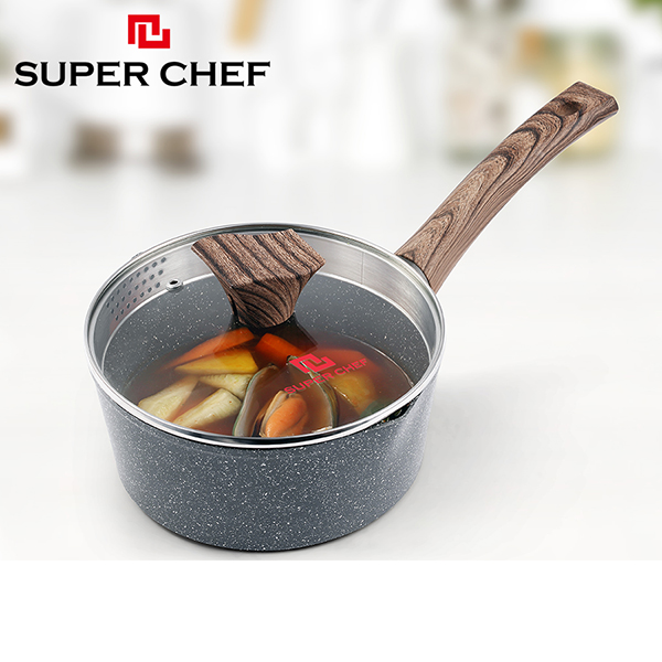 Quánh chống dính Marble Super Chef 2 miệng rót 20cm SC-OM2020