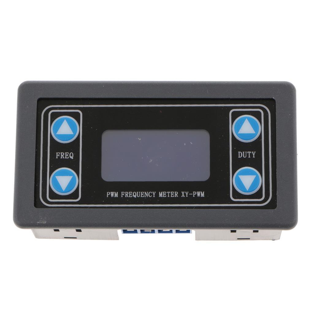 2 Pcs PWM Pulse Frequency Duty Cycle Square Wave Signal Generator with LCD Display