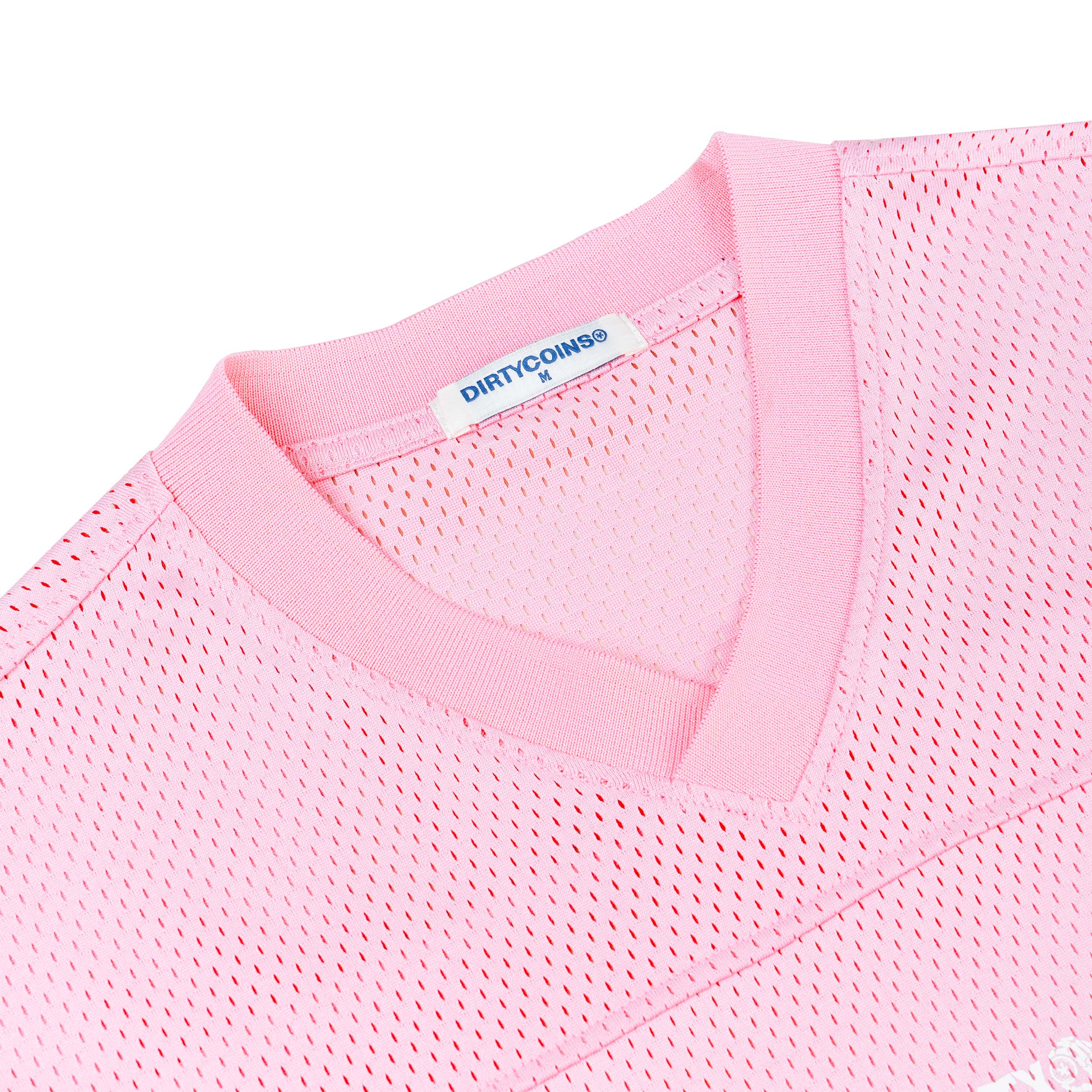 Áo Thun DirtyCoins Y2K Jersey Football Pink
