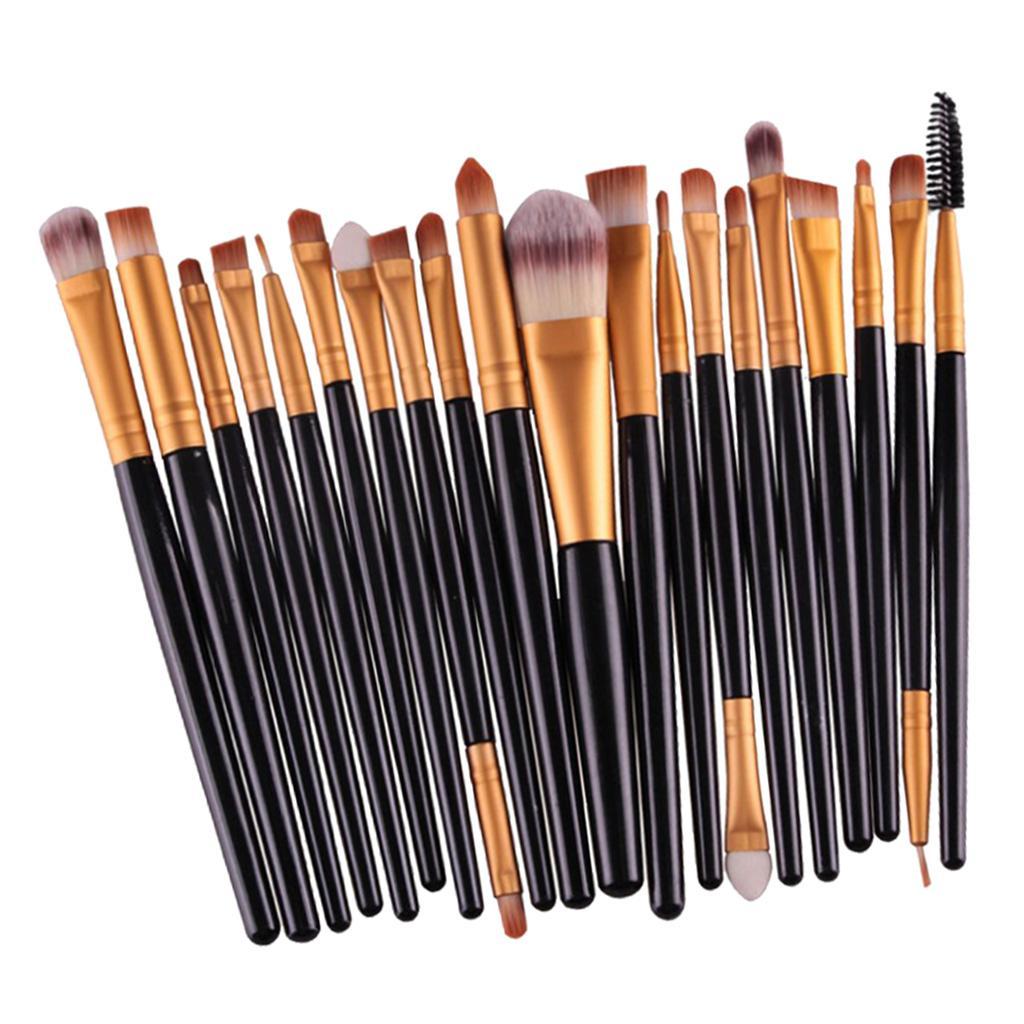 20 pics/set Professional Makeup Brush   Brush Black