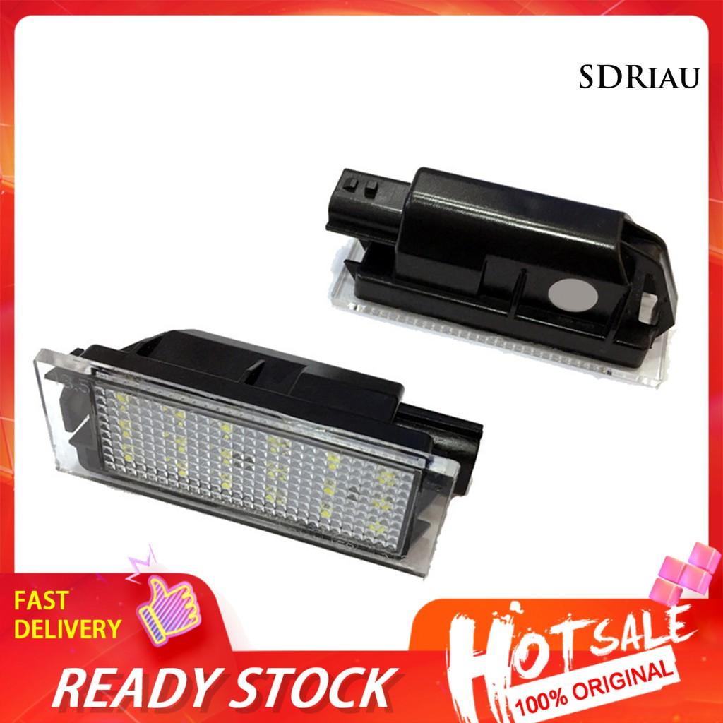 Bộ 2 Đèn Led Chiếu Sáng Biển Số Xe Cho Renault Clio Megane Master