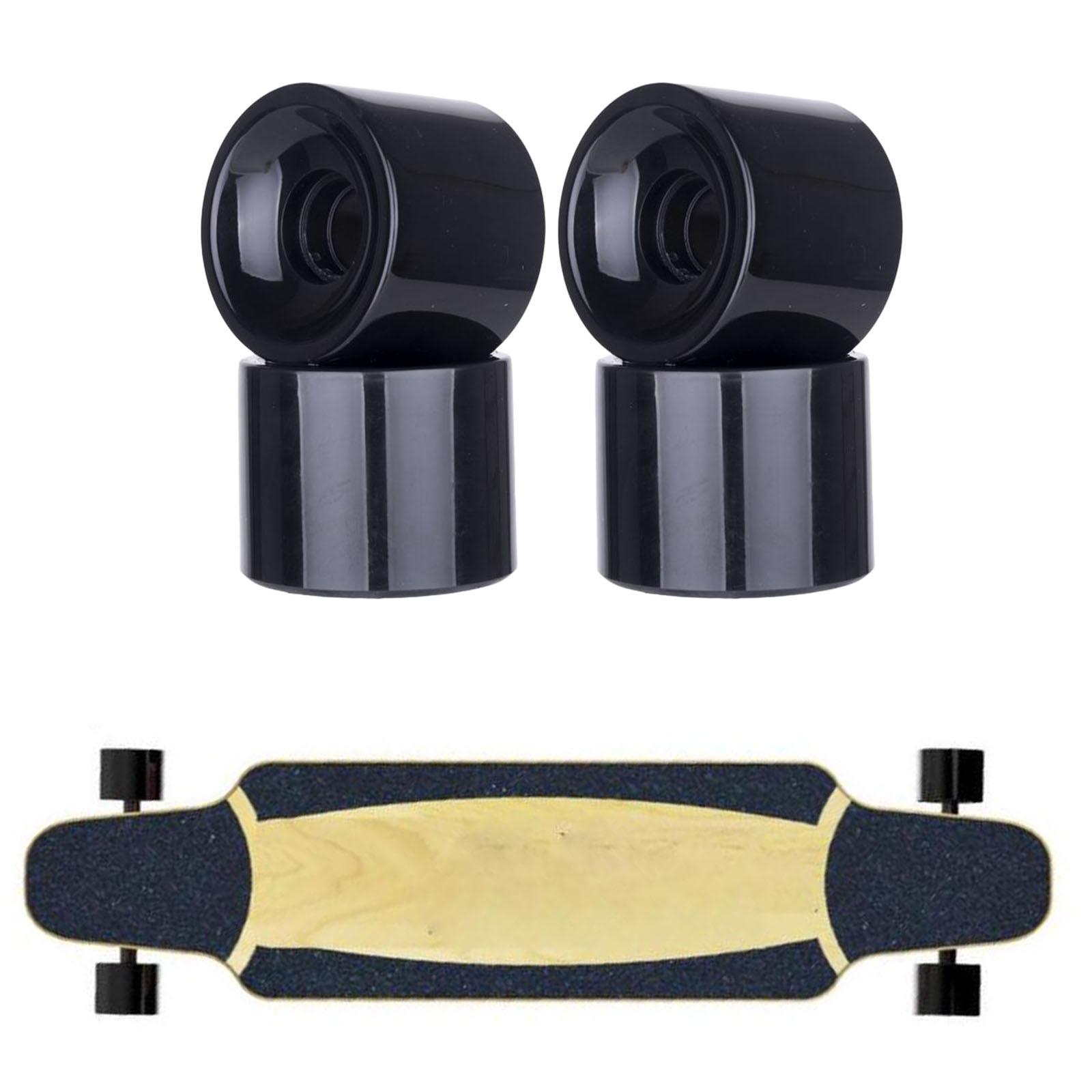 4pcs/Pack Longboard PU Wheel Replacement Skateboard 78A Hardness Wheels Cruising Wheel ABEC-9 Bearings Outer Cover