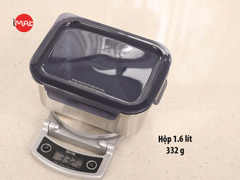 Bộ 4 hộp cao inox 304 iMAT dùng được vi sóng, đông đá, máy rửa chén, lò nướng - Hàng Chính Hãng