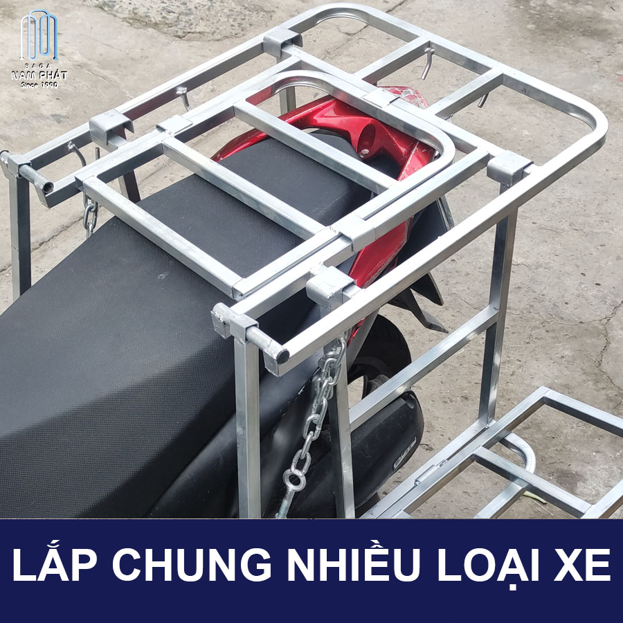 Baga Chở Hàng Cánh Hộp Mở Cốp đổ xăng Loại Dày Kèm Bộ Cánh Sử dụng nhiều loại xe Chuẩn Nam Phát