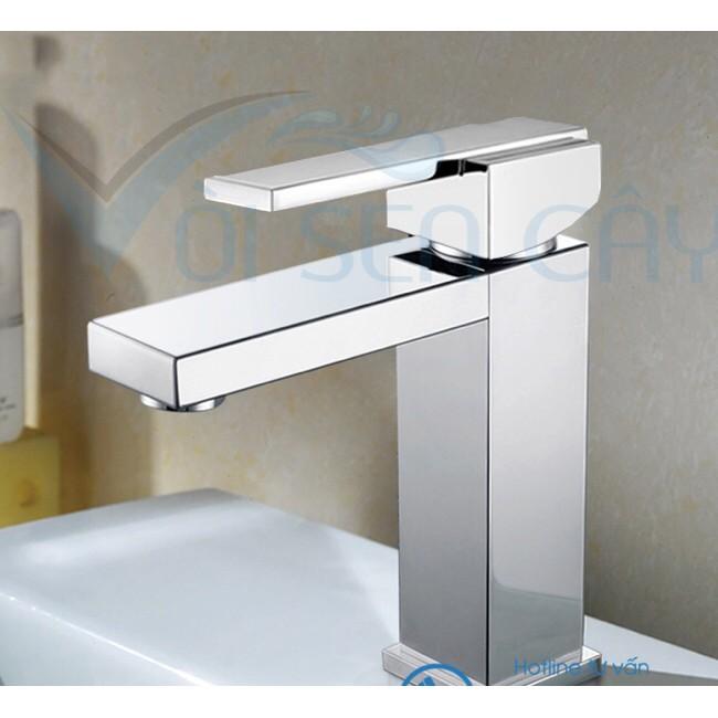 Vòi lavabo nóng lạnh cao cấp đồng thau