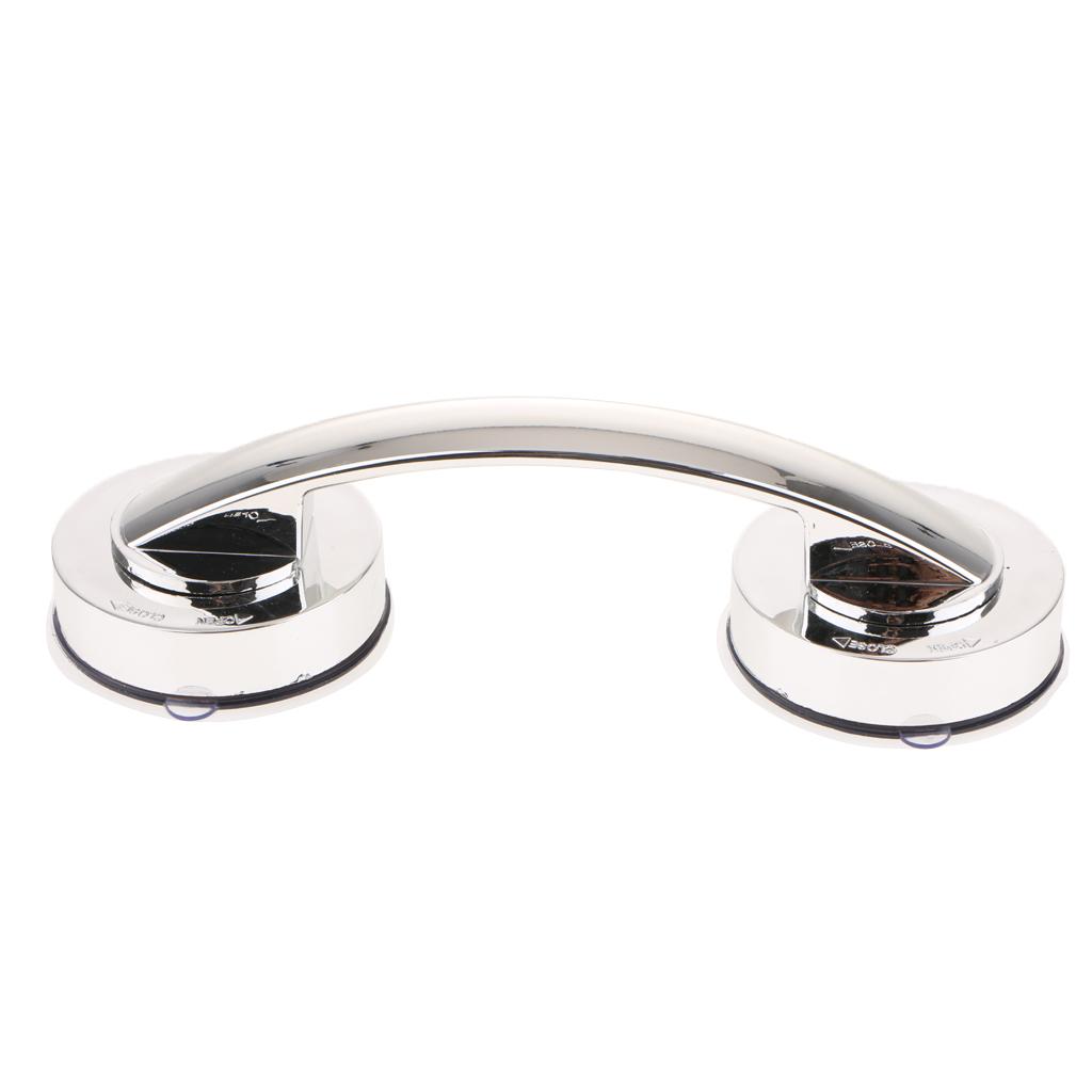 Strong Suction Cup Cabinet Handle Glass Door Pull Window Knob Decor Silver L