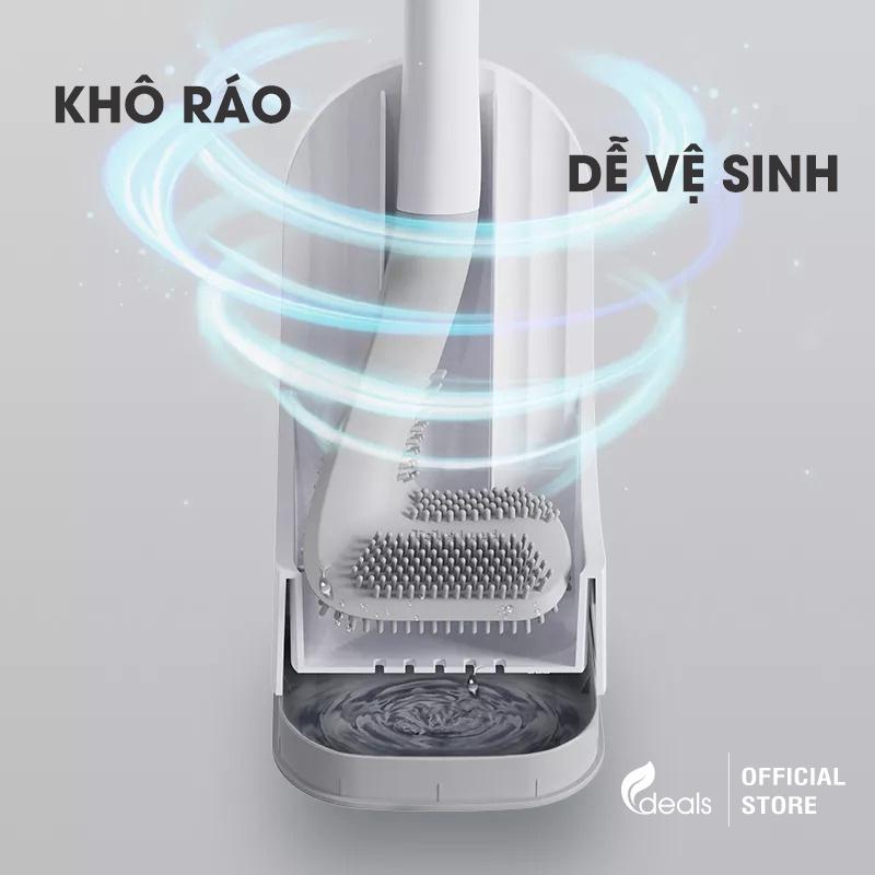 Chổi Cọ Bồn Cầu Toilet, Nhà Vệ Sinh Silicon Cao Cấp ECODEALS - Thiết kế độc đáo, tiện dụng, làm sạch mọi ngõ ngách