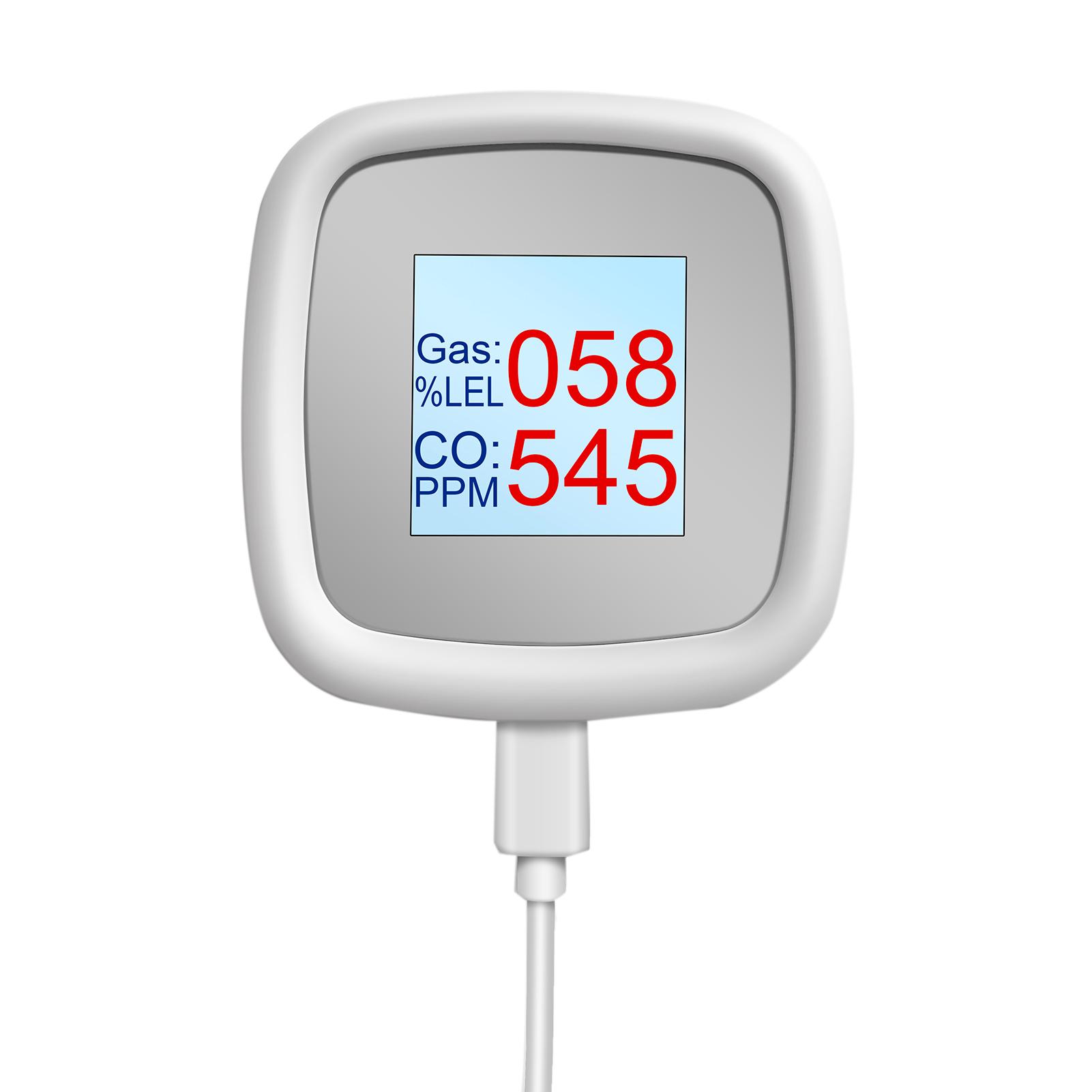 WIFI Combustible Gas Detector Gas Alarm Digital Combustible Gas Detection Instrument Gas Leak Tester Intelligent Air Quality Detector with Sound Alarm APP Notification Pushing SmartLife Tuya APP Remote Control