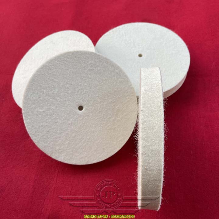 Nỉ Lông Cừu Đánh Bóng Gương Inox  Ø200X25XØ10