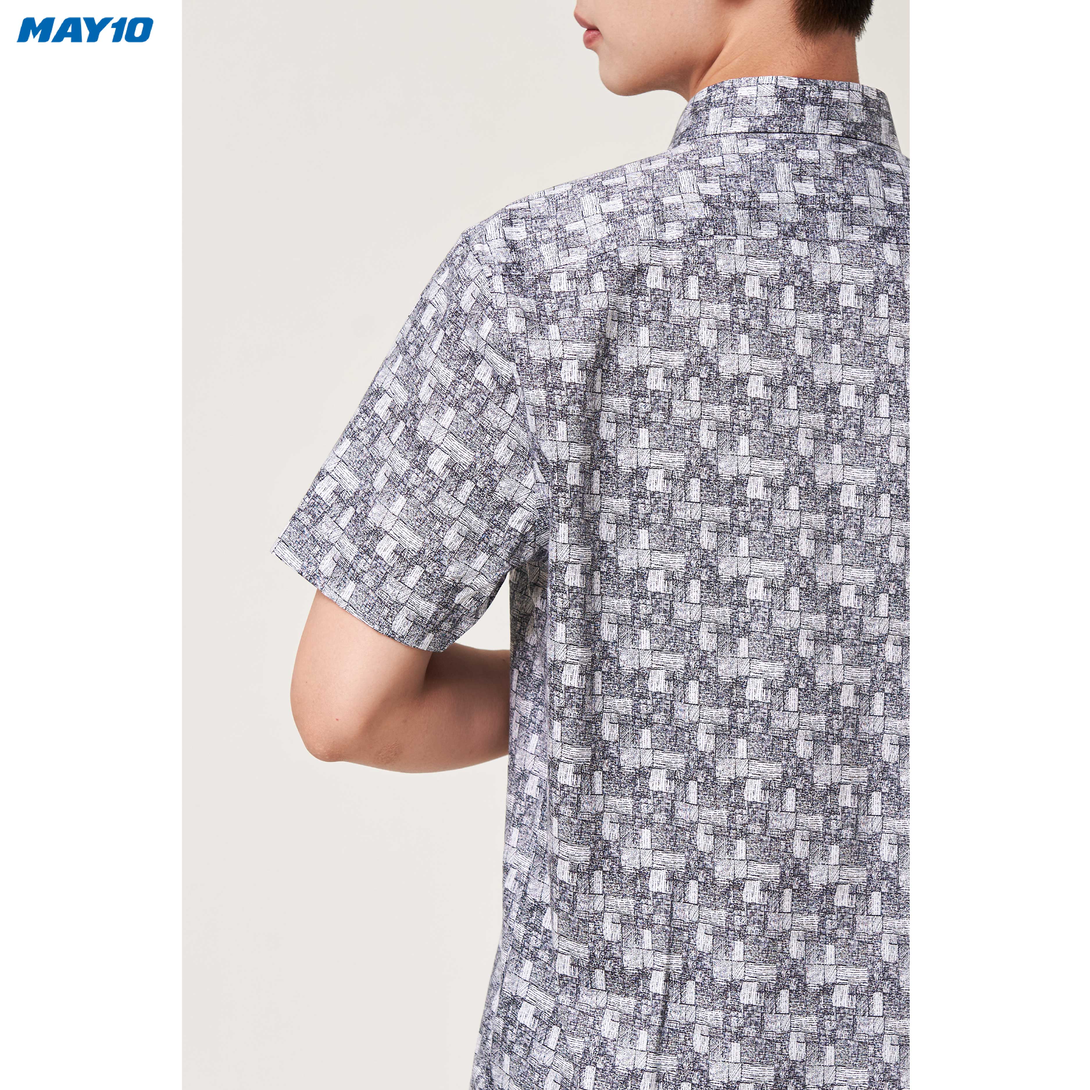 Sơ mi nam cộc tay May 10 form Regular mã 010120003 AH230