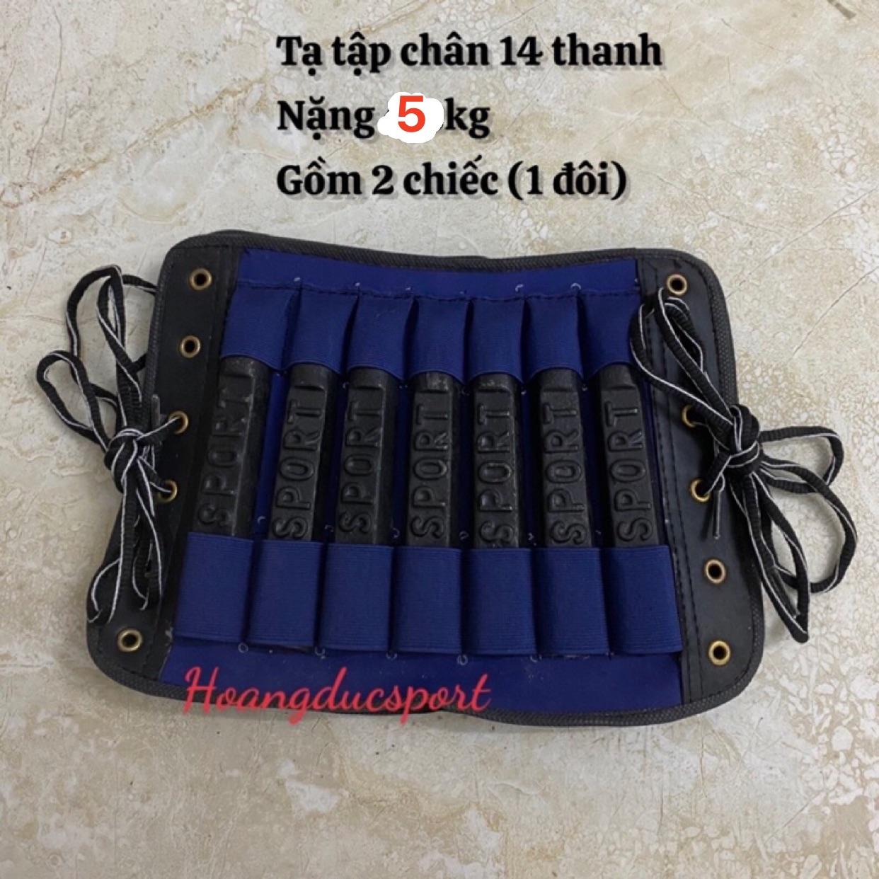 Bộ 2 tạ đeo chân tập phục hôi chức năng, tập thể dục thể thao loại 5kg