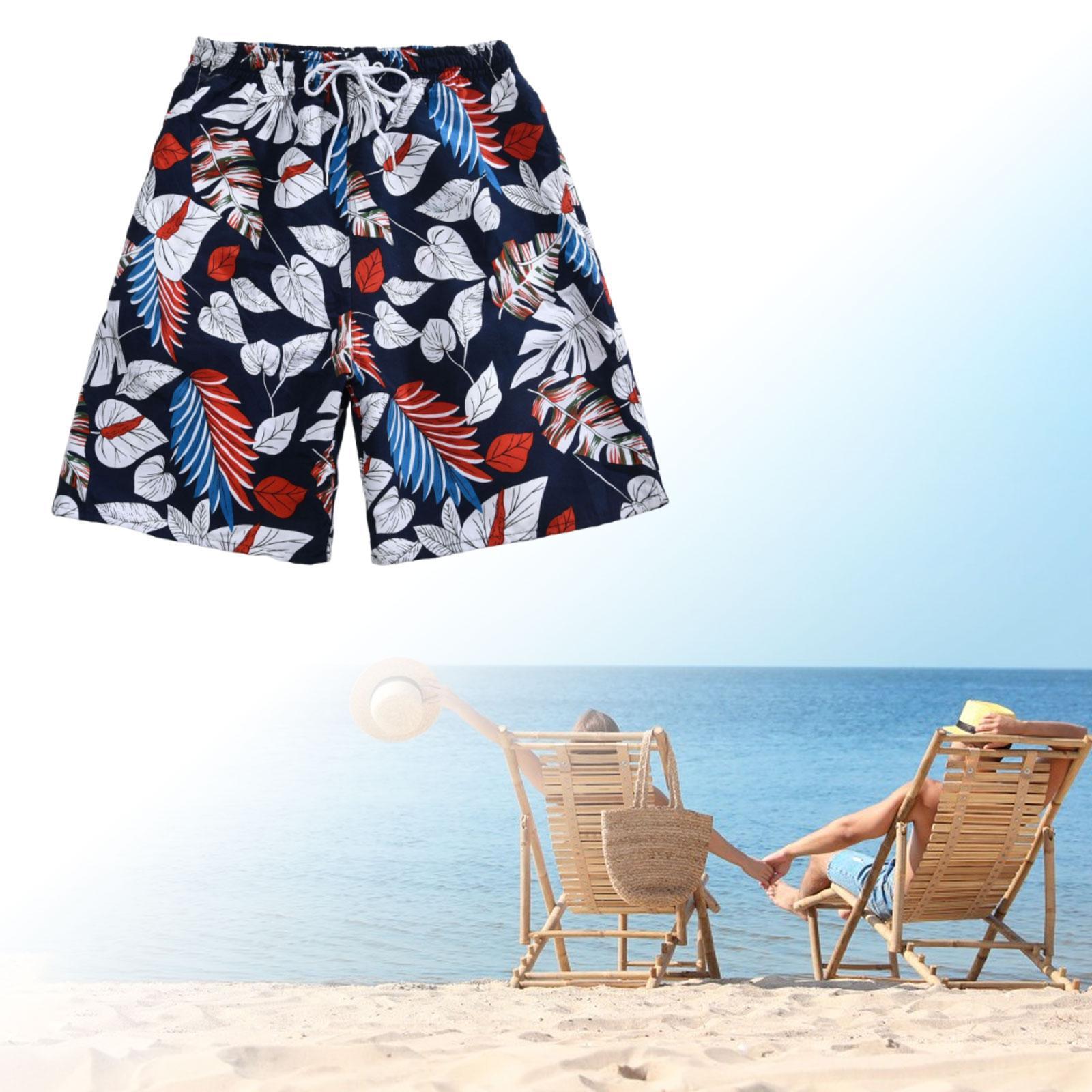Beach Shorts Men Summer Shorts Breathable Lightweight Trendy Beach Swimsuit Swimming Trunks for Shopping Sports Drifting Travel Party