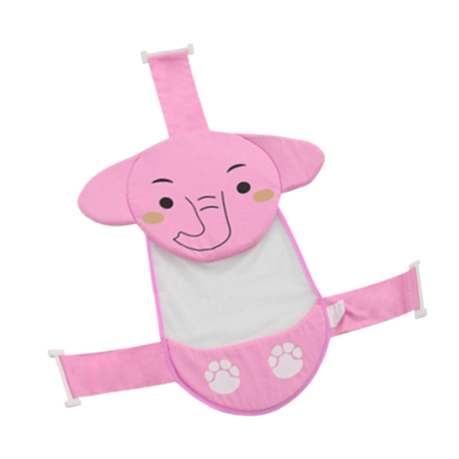 Cute Elephant Baby Bath Pad Infant Bath Support Seat for 0-12M Baby Infant Blue