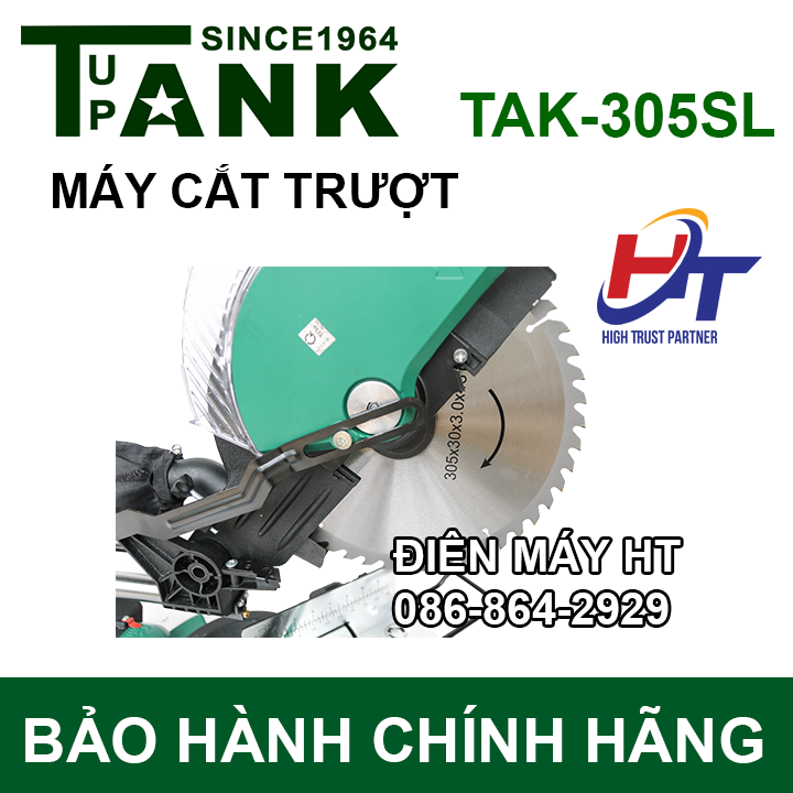 Máy cắt nhôm trượt 305mm TANK since 1964 TAK-305SL