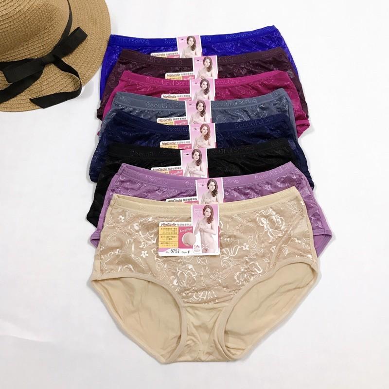 Quần Lót Big Size Cotton Phối Ren Cạp Cao