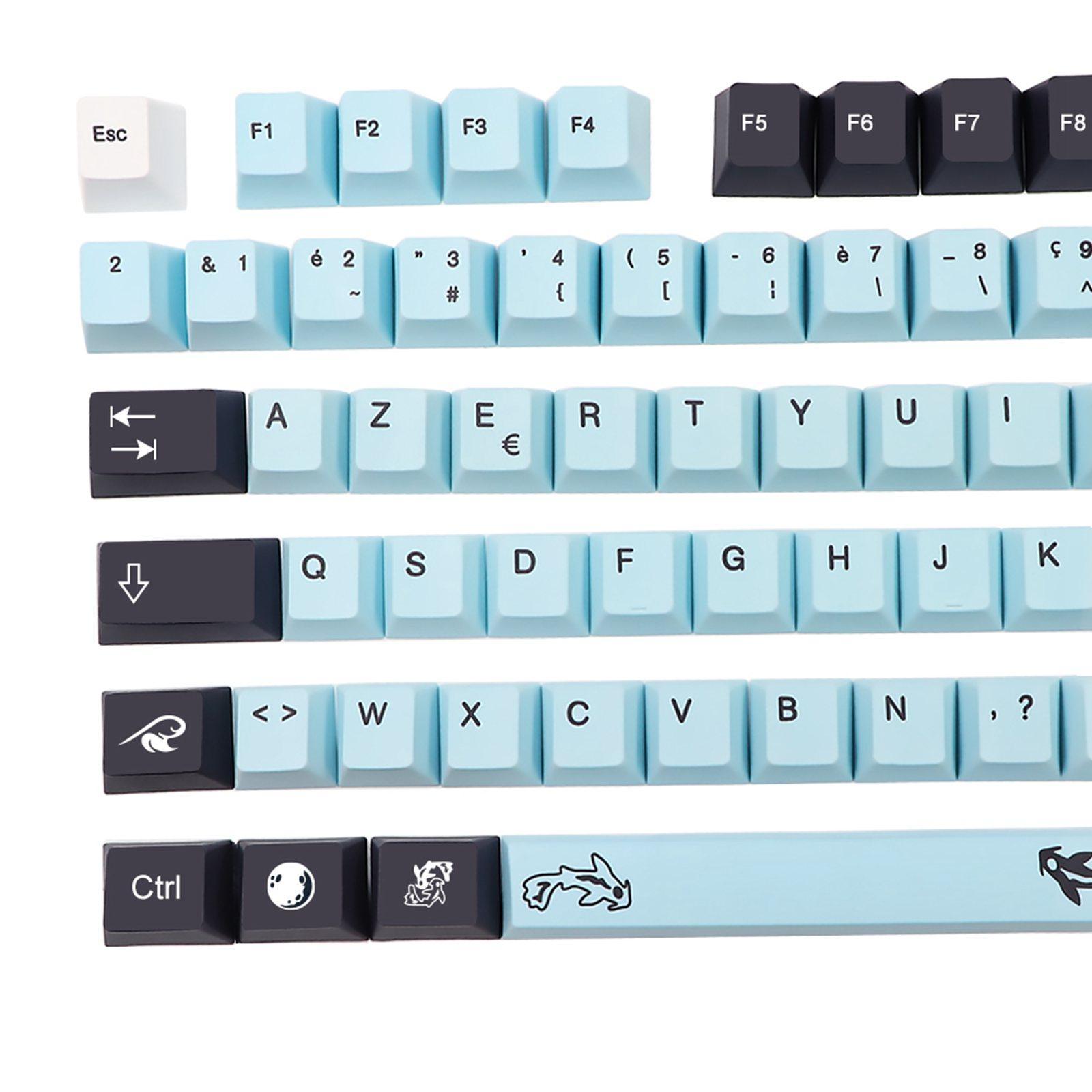 Theme French Keycap for Height Most Mechanical Keyboards