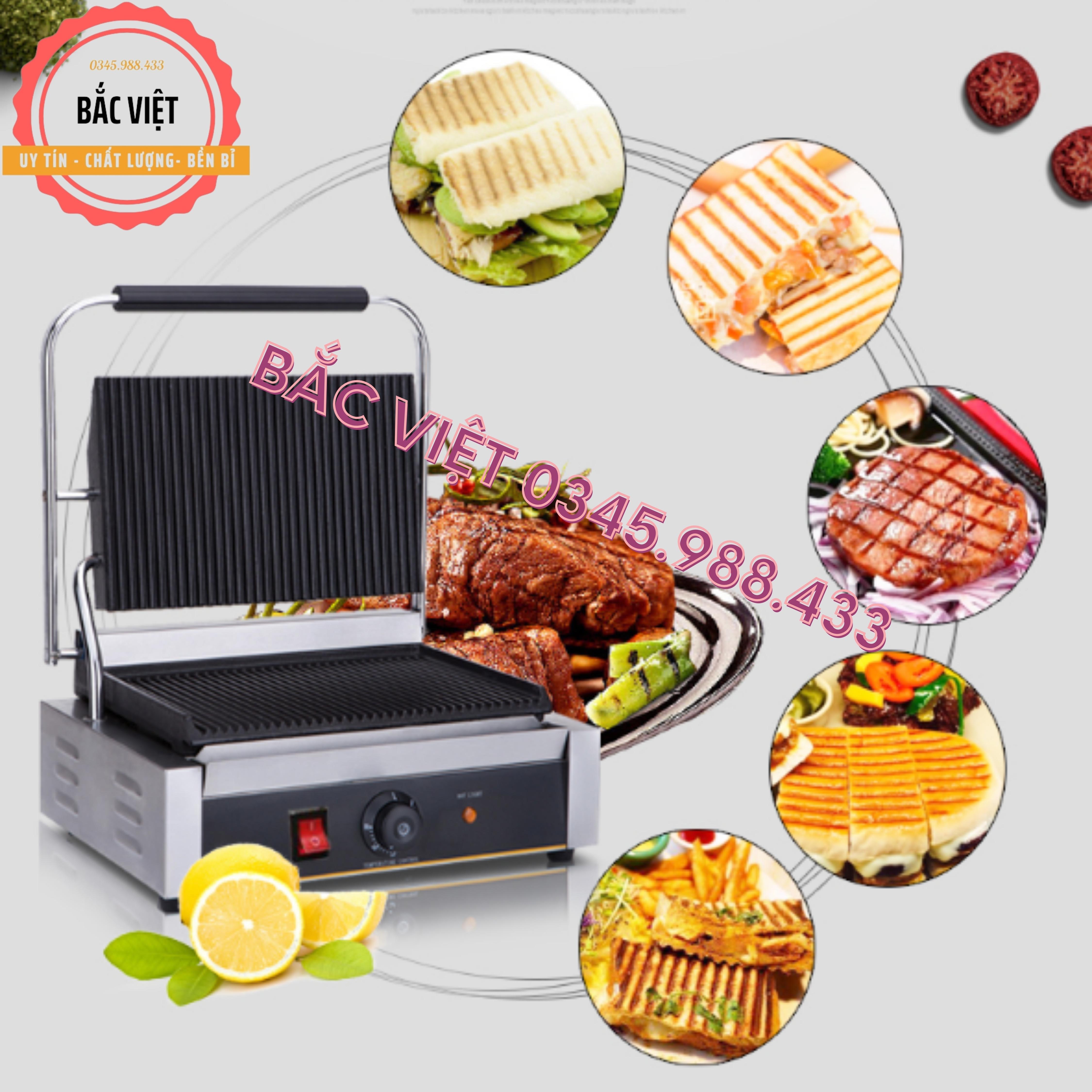 Máy ép bánh mì đơn 2 mặt size lớn 811E