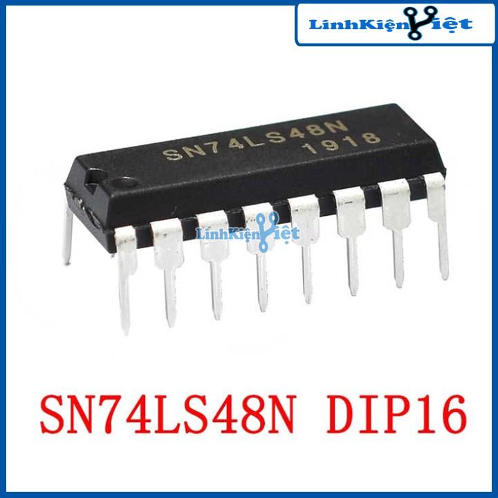 Chíp 74LS48 BCD to 7-segment Decoder/Driver DIP16
