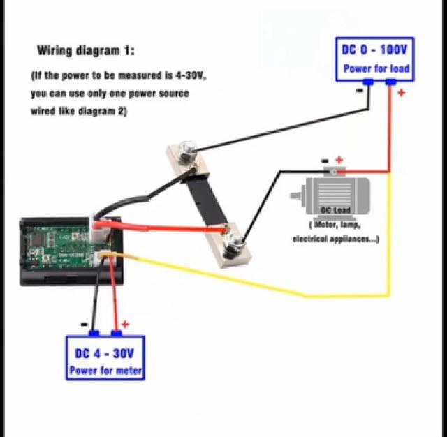 Vôn kế và công suất DC 100A 100V