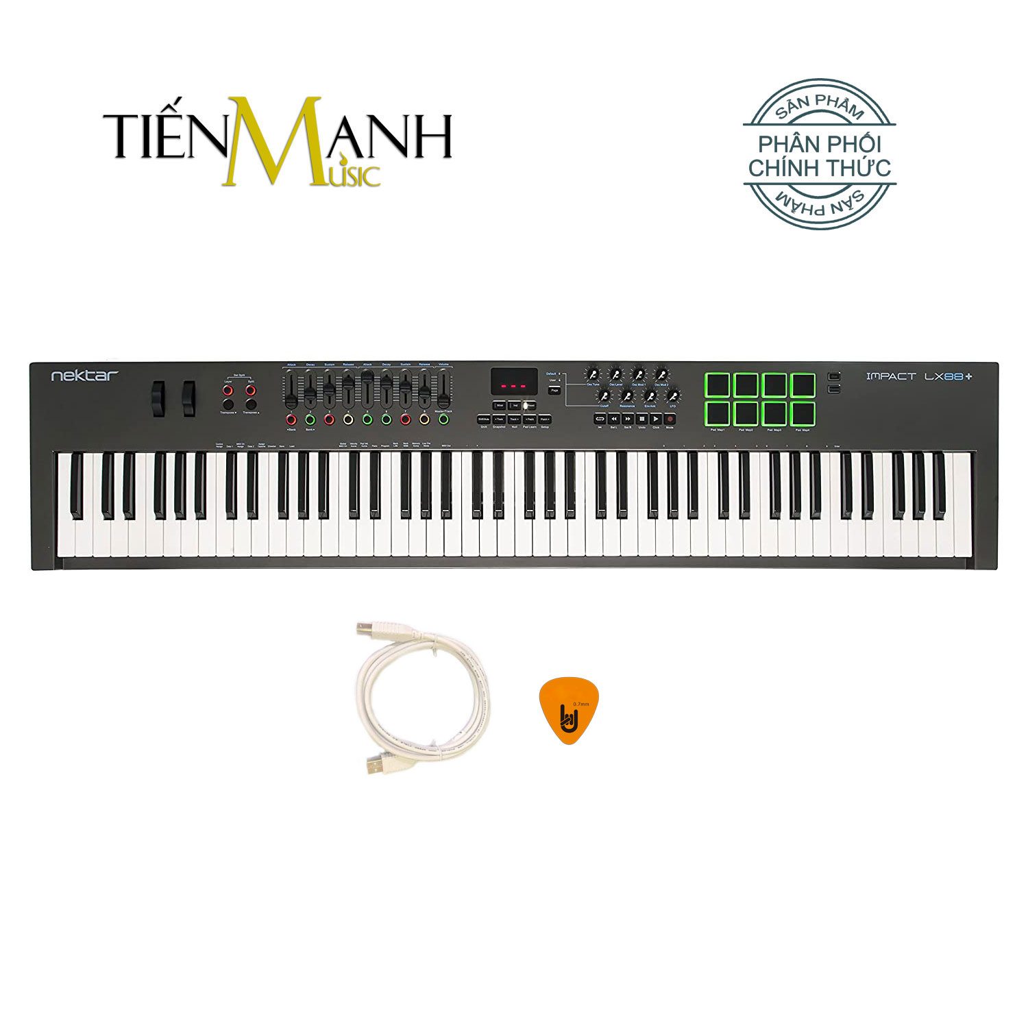 Nektar LX88+ Midi Keyboard Controller 88 Phím Cảm ứng lực Bàn phím sáng tác - Sản xuất âm nhạc Producer LX88 Hàng Chính Hãng - Kèm Móng Gẩy DreamMaker