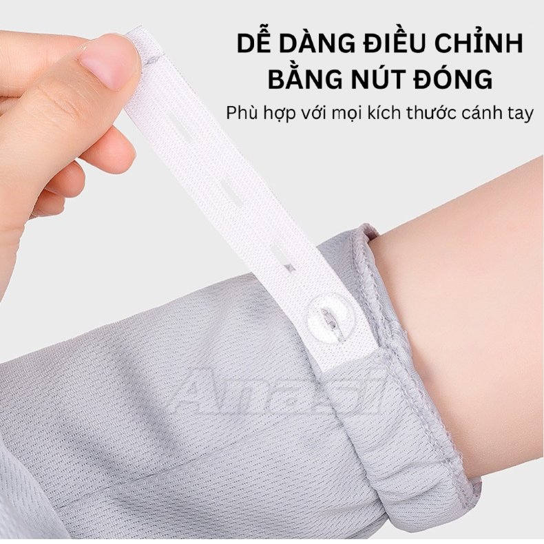 Găng tay chống nắng nữ Anasi LO32 dài tay | Xỏ ngón tiện lợi | Free size | Bao tay chống nắng lái xe
