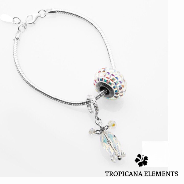 Vòng Tay Tropicana Phối Charm Swarovski Cá Ngũ Sắc