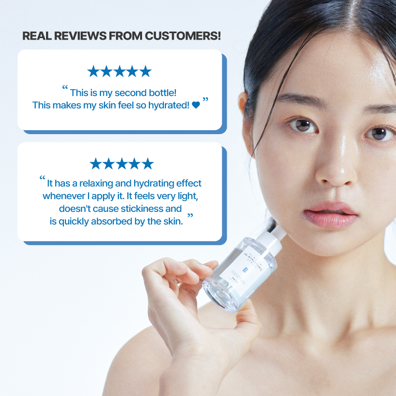 Serum hỗ trợ giảm mụn, dưỡng trắng da Feelxo Hyaluronic Acid 5D Glacier Kèm B5